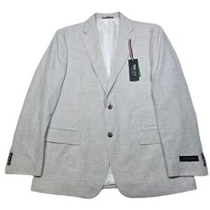 Tommy Hilfiger Grey Weave Sport Coat Mens 44R 44 Modern-Fit‎ Stretch $295 NEW